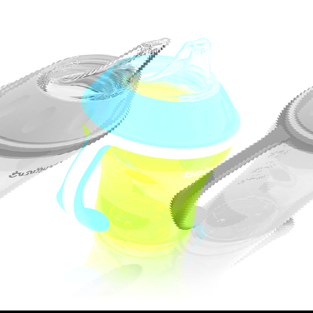 1456 Неразливаща Чаша Мек Накр.Natural 180Мл Жълт --- BebeMama