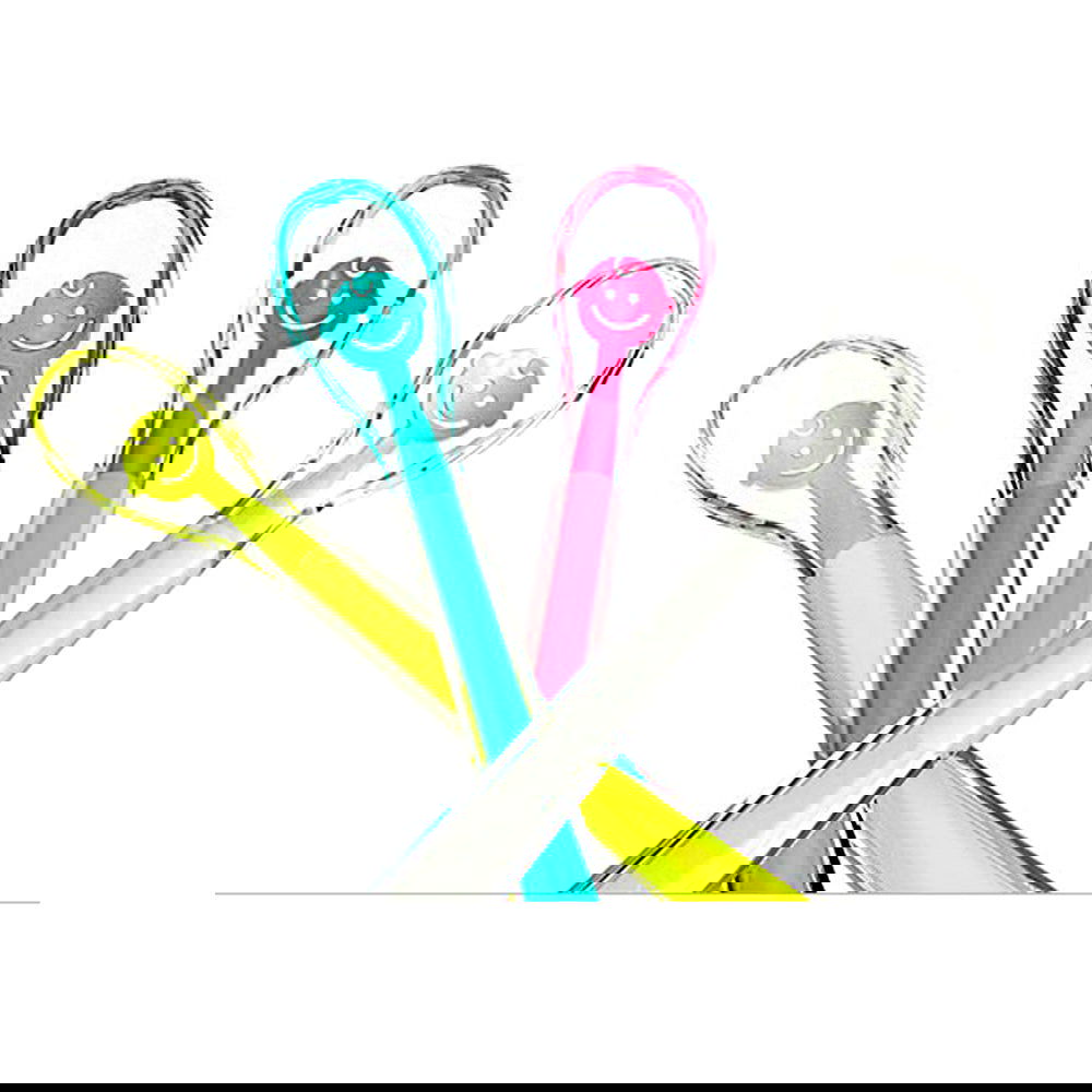 1460 Лъжичка Силиконова Baby Smile Син --- BebeMama