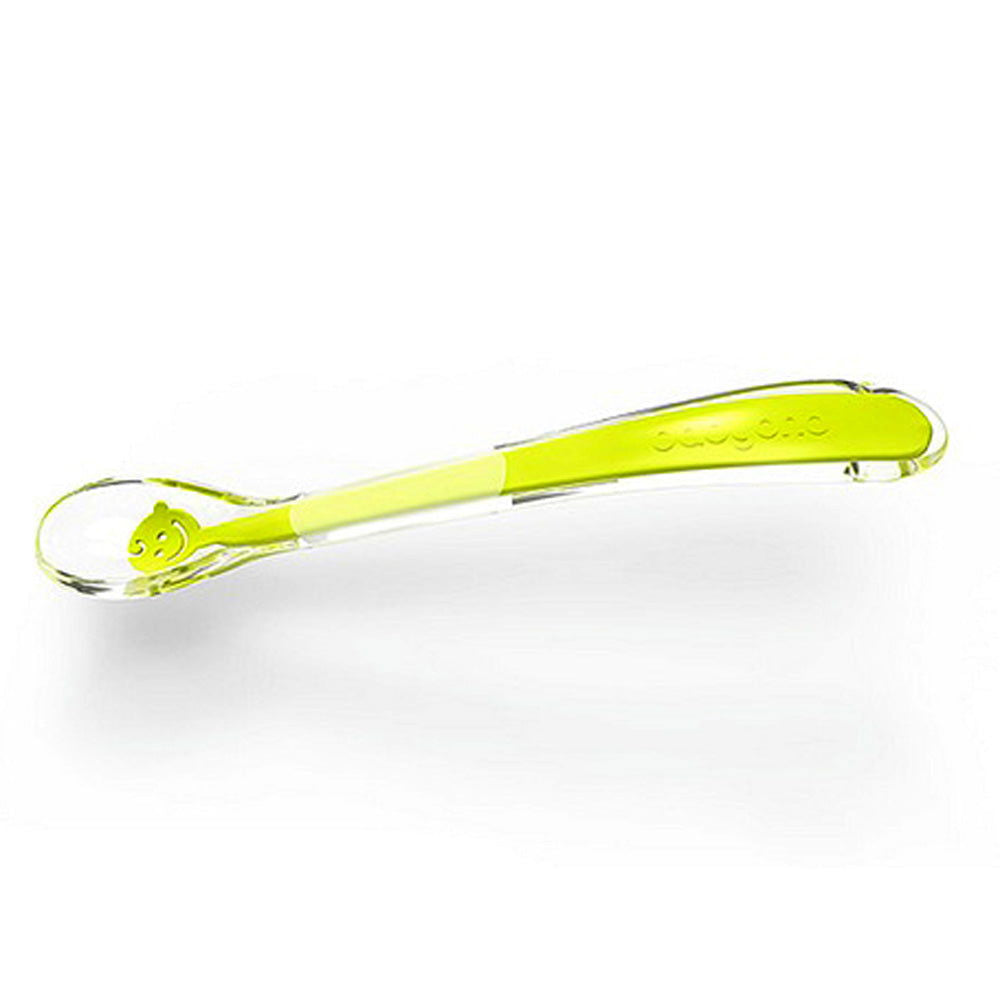 1460 Лъжичка Силиконова Baby Smile Син --- BebeMama