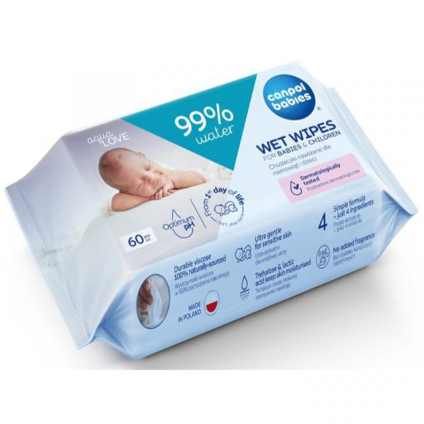 Мокри Кърпи 60 Бр Canpol