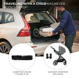 Yoxi Бебешка Количка 3в1 Pure Black Kinderkraft