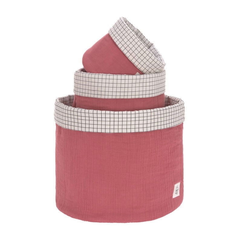 1541007611 Кошница За Съхранение 3 Бр.Rosewood --- BebeMama