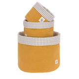 1541007837 Кошница За Съхранение 3 Бр.Yellow --- BebeMama