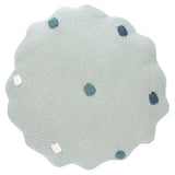 1542013561 Плетена Възглавница Светло Ментово --- BebeMama