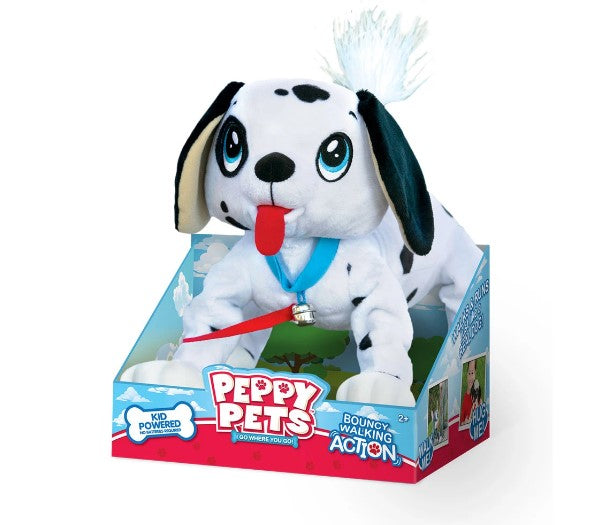 Peppy Pets - Плюшен Любимец За Разходка Навън - Кученце Далматинец