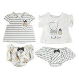 1625 Комплект Трикот.4Ч.Къс 2-4 Черен --- BebeMama