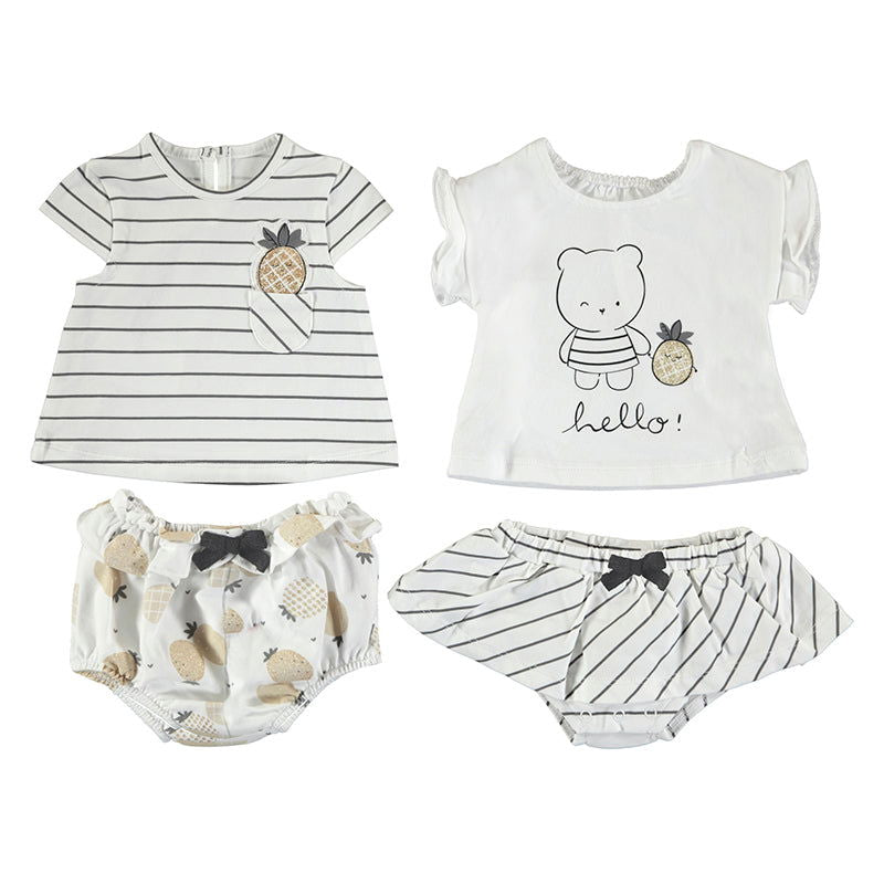 1625 Комплект Трикот.4Ч.Къс 2-4 Черен --- BebeMama