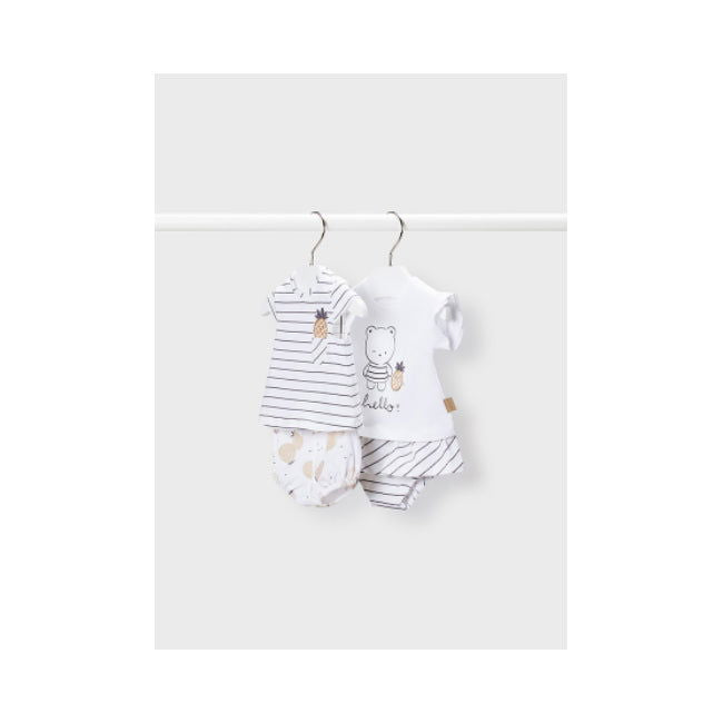 1625 Комплект Трик. 4Ч. Къс Черен 6-9 --- BebeMama