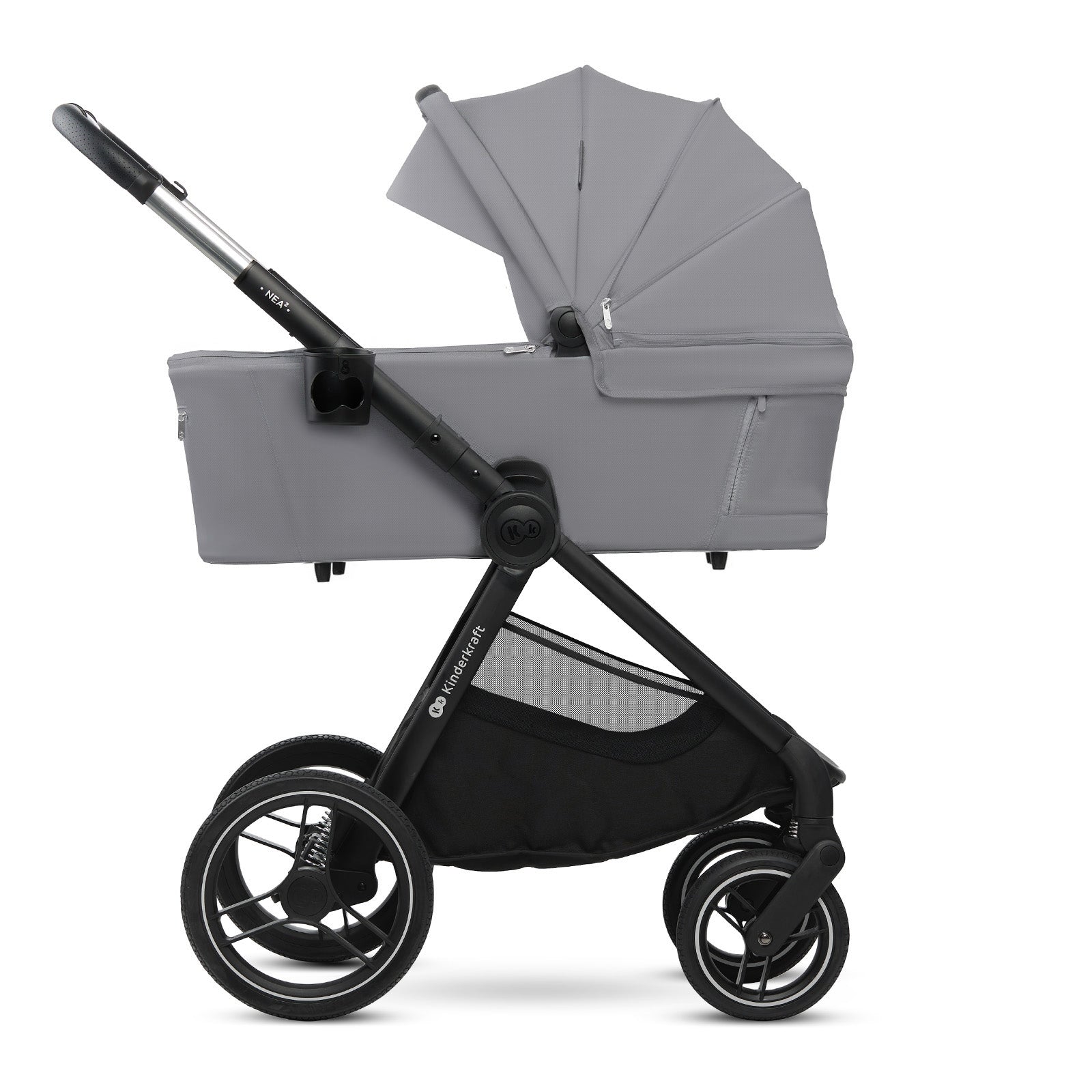 Kinderkraft Бебешка Количка 2В1 Nea 2.0 Platinium Grey
