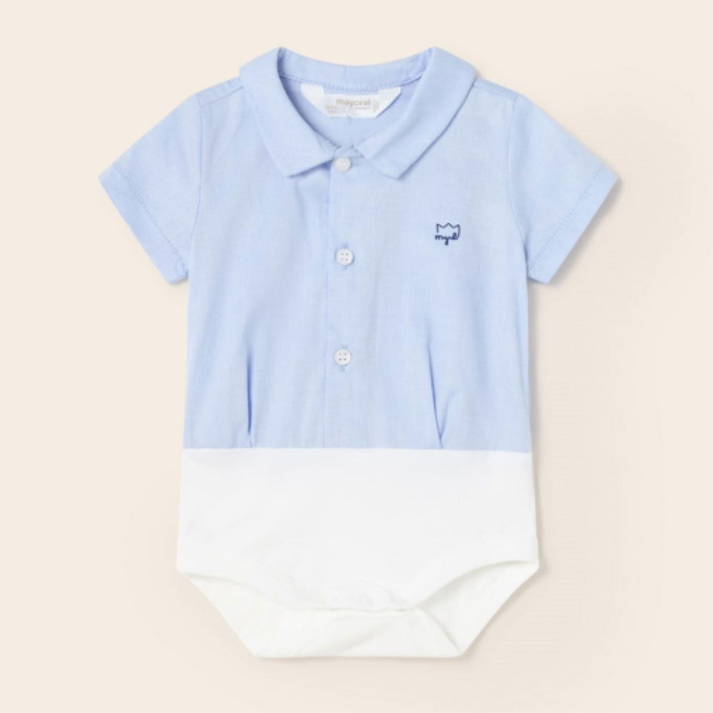 1765 Боди Тип Риза Кр Комбинирано Небсин 2-4 --- BebeMama