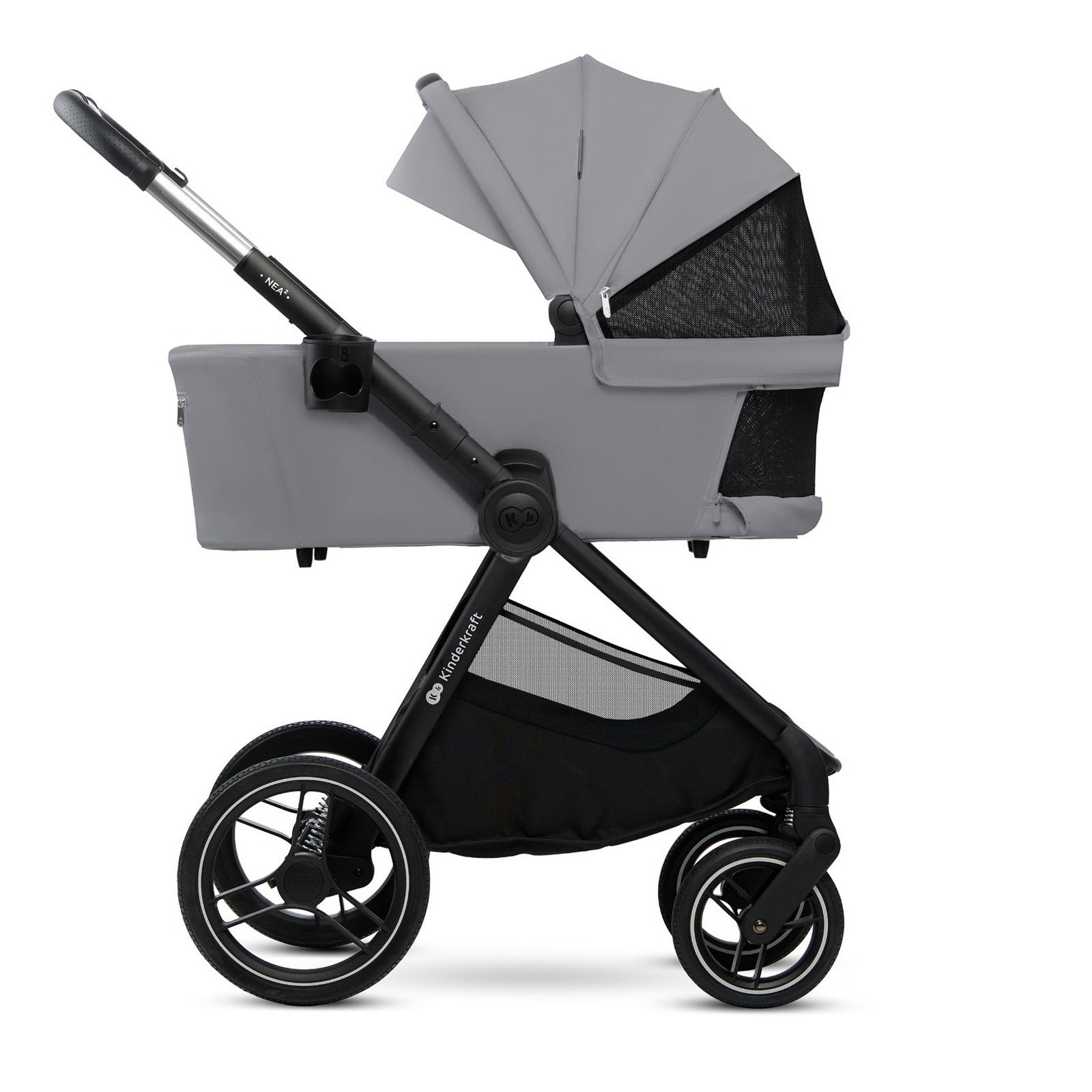 Kinderkraft Бебешка Количка 2В1 Nea 2.0 Platinium Grey