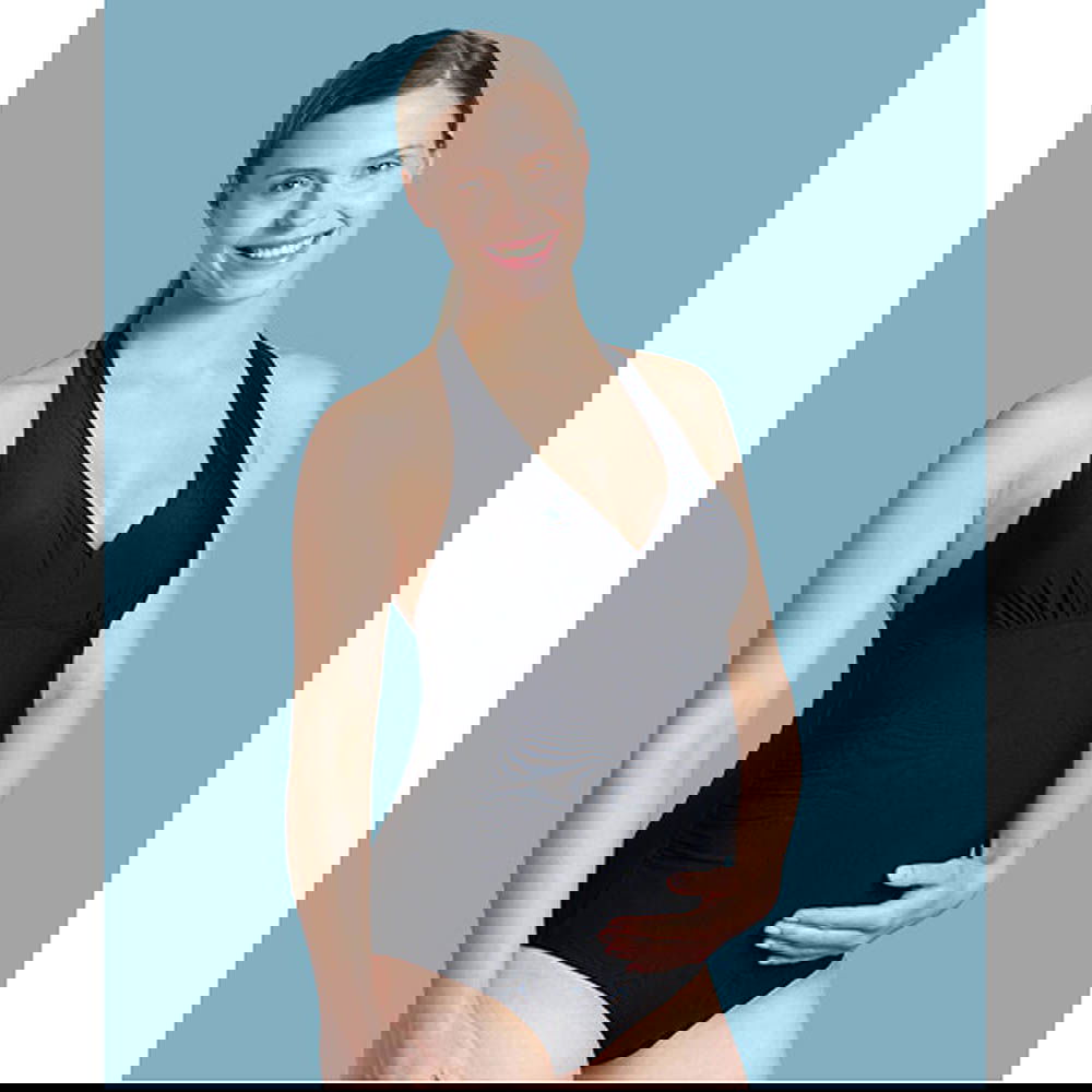 1902 Бански За Бременни Черен L --- BebeMama