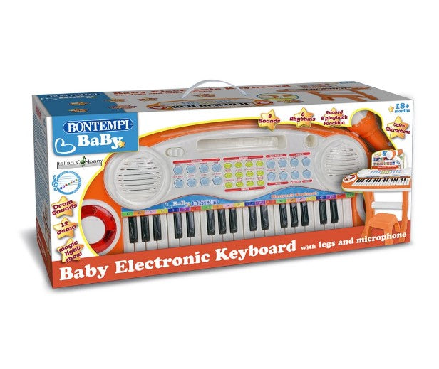 Bontempi - Електронен Синтезатор Със Стол И Микрофон, 37 Клавиша