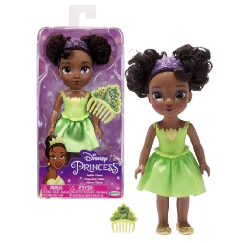 Disney Hercegnő Tiana baba, 15 cm, Jakks Pacific