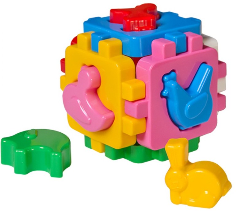 Кубче За Сортиране С 6 Елемента 11Х11Х11 См