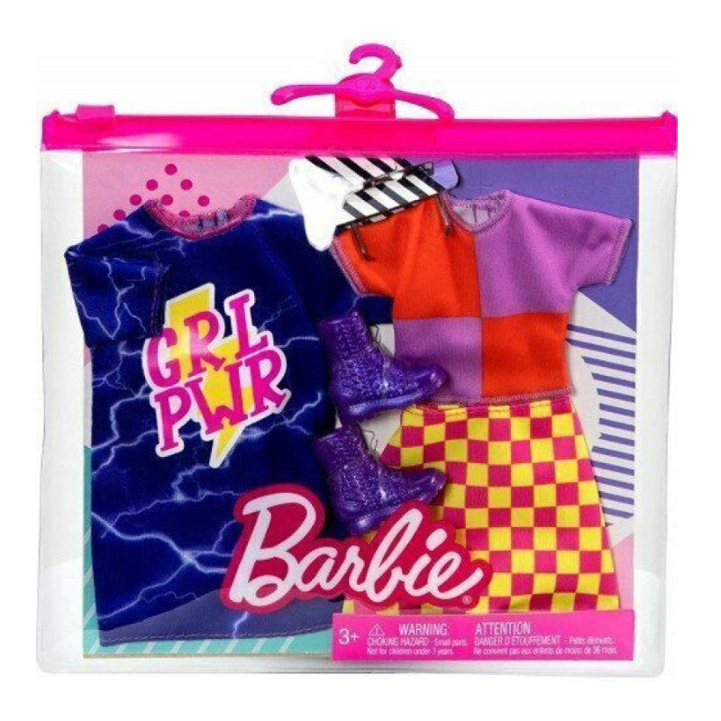 Gwc32 Barbie Комплект Модни Тоалети 2 Броя Mattel