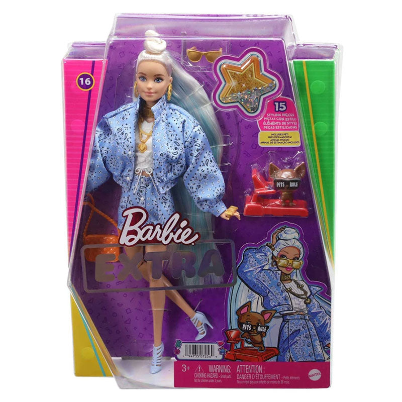 Hhn08 Barbie Extra Baba Szőke, Bandanával Mattel