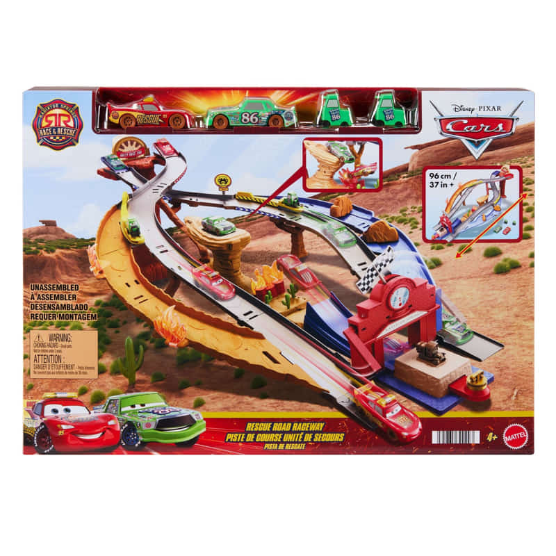 Cars Versenyautópálya Rescue Road Mattel