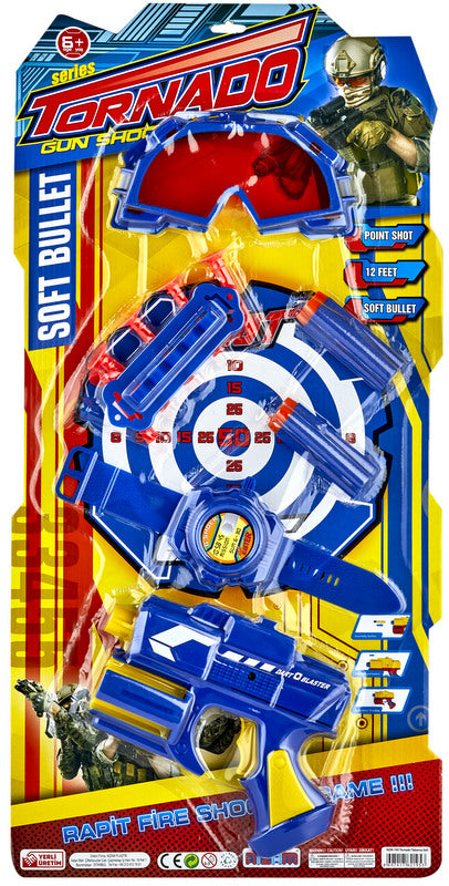 Комплект Торнадо С Пистолет С Меки Патрони И Очила 29Х58Х4