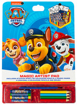 КомплектПау Патрул За Вълшебно РисуванеС 20 Листа За Оцветяване, 4 Листа За Рисуване С Вода, 4 Пастела, 4 Молива За Оцветяване,Стикери И Четка А4