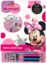 Комплект За Вълшебно Рисуване Мини Маус С 20 Листа За Оцветяване, 4 Листа За Рисуване С Вода, 4 Пастела, 4 Молива За Оцветяване,Стикери И Четка А4
