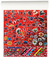 Голям Комплект Спайдермен За Вълшебно РисуванеС 20 Листа За Оцветяване, 3 Страници За Рисуване С Вода, 4 Пастела, 6 Молива За Оцветяване ,Стикери И Четка А3