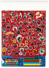 КомплектСпайдермен За Вълшебно РисуванеС 20 Листа За Оцветяване, 4 Листа За Рисуване С Вода, 4 Пастела, 4 Молива За Оцветяване,Стикери И Четка А4