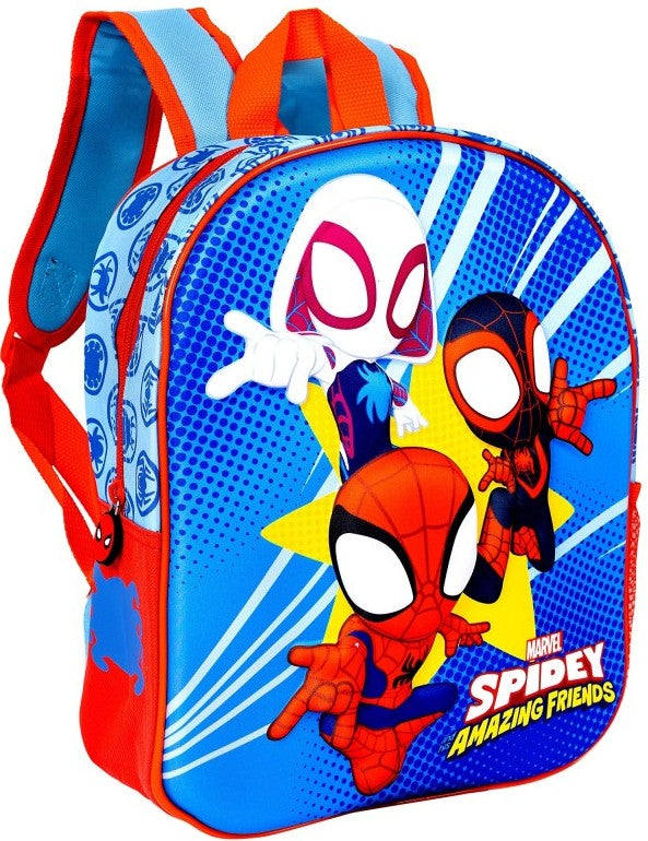 Раница 3Д Спайдермен За Детска Градина32X29X12 Регулируеми Презрамки Със Страничен Джоб С 1 Голямо Отделение С Цип