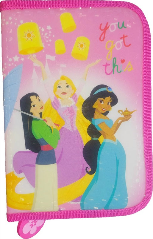 НесесерДисни Принцеси 21 Х15 Х 4 С 1 Цип С 2 Отделения С Места За43 Химикала И Молива 3 Места Да Линия Острилка И Гума