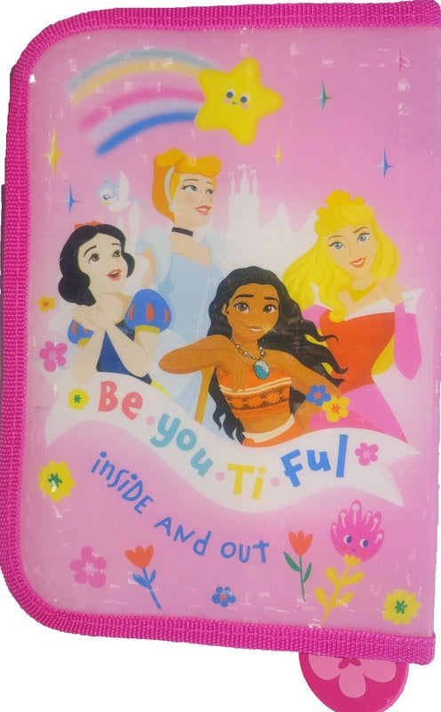 НесесерДисни Принцеси 21 Х15 Х 4 С 1 Цип С 2 Отделения С Места За43 Химикала И Молива 3 Места Да Линия Острилка И Гума