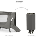 Kinderkraft Joy Simple 2 Бебешка Кошара Dark Grey