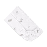 Cearșaf cu elastic 60/120+15cm Iepuri mici Gri