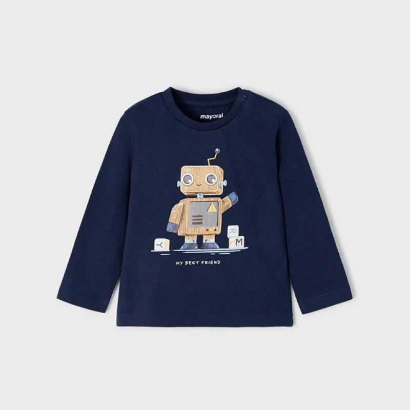 2005 Тениска Д.Р Робот Тъмносин 24 --- BebeMama