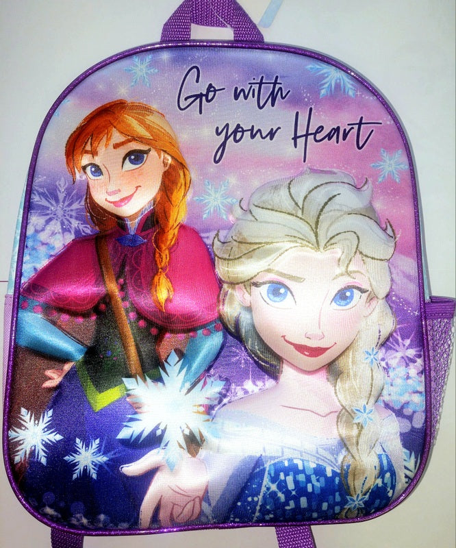 Раница 3Д Фроузен За Детска Градина Регулируеми Презрамки Със Страничен Джоб С 1 Голямо Отделение 32X29X12