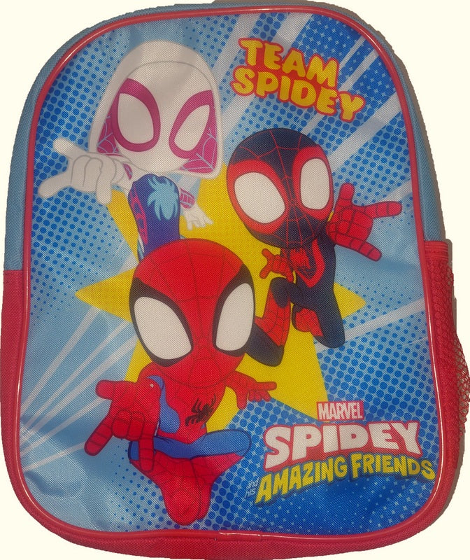 Раница Спайдермен За Детска Градина 33X22X10 Регулируеми Презрамки С 2 Странични Джоба С 1 Голямо Отделение