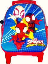 Карета С Колела И Разгъваема Дръжка И 3Д Раница Спайдермен 56Х49Х31