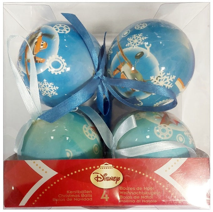 Коледна Украса Дисни Самолетите 4 Броя Топки В КутияЗа Елха 15Х15Х8