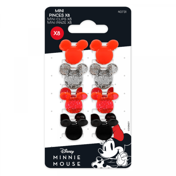 Щипки За Коса Minnie 8 Бр Fh Abc
