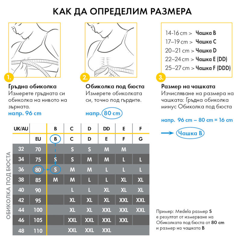Сутиен За Кърмачки Бял Р Р S Medela
