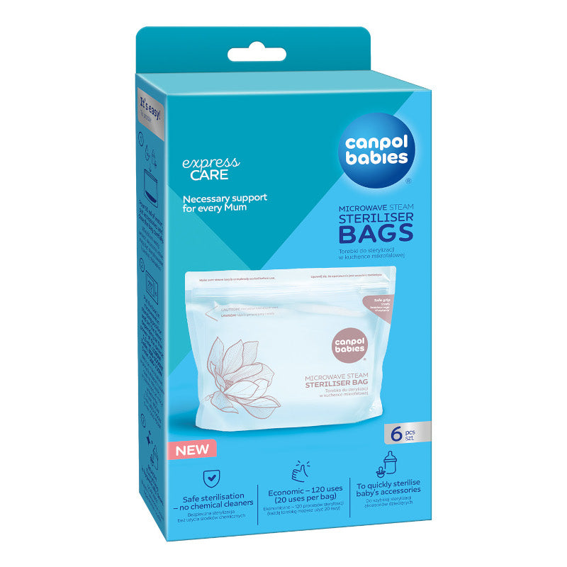 Пликчета За Стерилиз В Микровълнова 6 Бр H Canpol