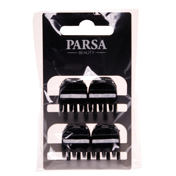 Щипка За Коса Лъскава Черно 4бр S Parsa 20