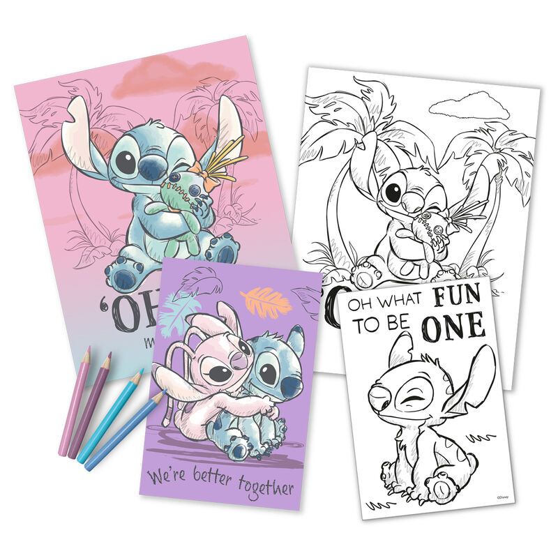 К Кт За Оцветяване Stitch Kids