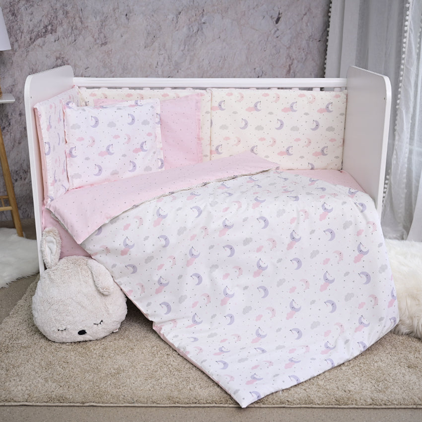 Set de zâmbete Luni și stele roz S