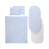 Set cărucior cu tren protector albastru