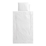 Set de 4 piese, culoare uni, alb