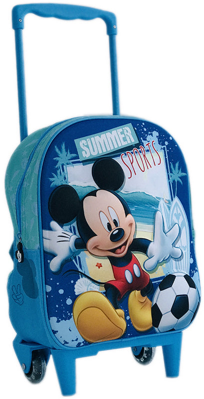 Карета С Колела И ТелескопичнаДръжка И 3Д Раница Мики Маус39Х28Х14