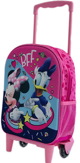Карета С Колела И Телескопична Дръжка И 3Д Раница Мини Маус 39Х28Х14