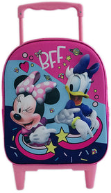 Карета С Колела И Телескопична Дръжка И 3Д Раница Мини Маус 39Х28Х14