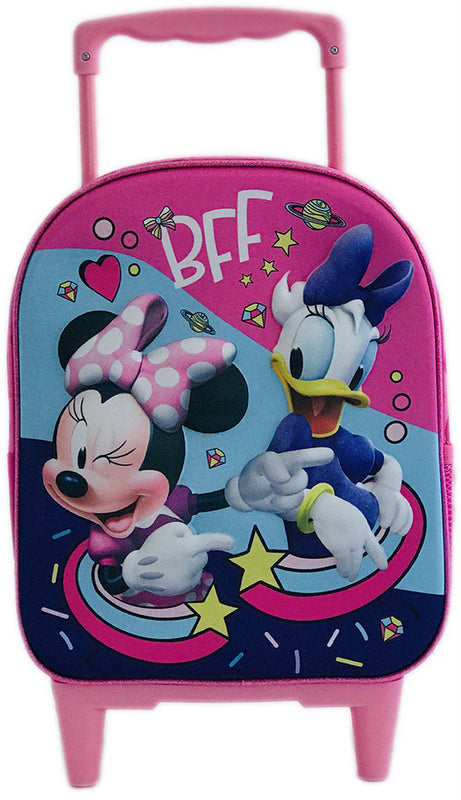 Карета С Колела И Телескопична Дръжка И 3Д Раница Мини Маус 39Х28Х14