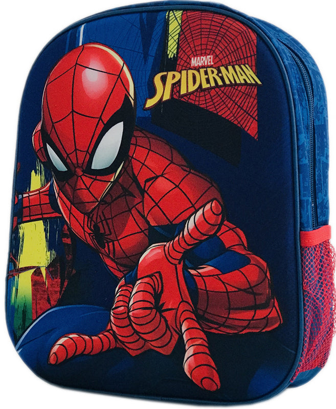 Раница 3Д Спайдермен За Детска Градина32X29X12 Регулируеми Презрамки Със Страничен Джоб С 1 Голямо Отделение С Цип